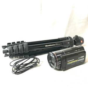 【ビデオカメラ他】Panasonic パナソニック ビデオカメラ HC-X920M 他 ケーブル Manfrotto 三脚 785B【2514468-1/104/rgmry】