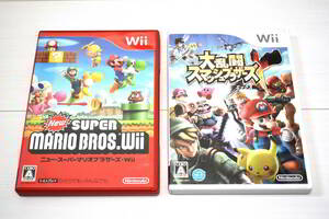 【送料込み・Wii(ウィー)ソフト】ニュースーパーマリオブラザーズ ＋ 大乱闘スマッシュブラザーズX