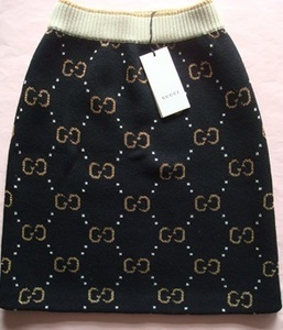  last price cut K) GUCCI Gucci GG wool knitted skirt skirt XS size unused tag attaching domestic regular shop buy goods 