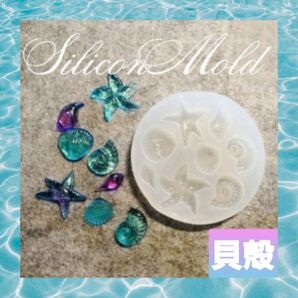 シリコン モールド 貝殻 ヒトデ シェル パーツ 01 シリコンモールド 海