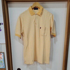 PEARLYGATESGOLF 半袖ポロシャツ ボーダー柄 サイズM US古着 アメリカ古着 azu1486