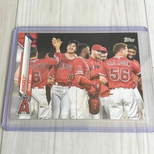 大谷翔平　topps エンゼルス　チーム　カード　#19. 1057 MLB エンゼルス　ドジャース