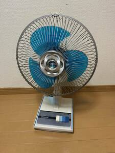 National electric fan Showa Retro retro electric fan 30 centimeter desk .F-30C1M operation verification ending considerably old commodity therefore, returned goods / repayment un- possible. commodity becomes!