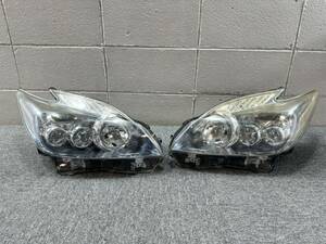 R60311 プリウス ZVW30 前期 純正 ヘッドライト 左右 LED KOITO 47-30 刻印 二 インナー ブルー