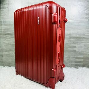 RIMOWA リモワ 46L キャリーケース キャリーバッグ スーツケース アタッシュケース 大容量 二輪 TASロック 赤 レッド メンズ 出張