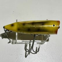 1950s フォイル入 オールド へドン チャガースプーク GFYBS ゴールドフィッシュ イエロー ブラックスポット ( Heddon CHUGGER SPOOK X9540_画像2