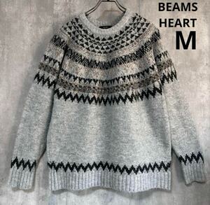 ビームス　BEAMS HEART ニット　M アクリル60%