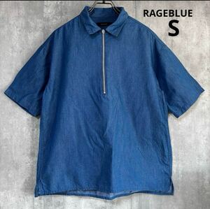 レイジブルー　RAGEBLUE ハーフジップ　Tシャツ　S リヨセル