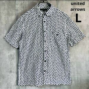 ユナイテッドアローズ　united arrows 半袖シャツ　花柄　L