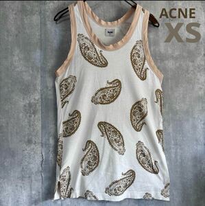 アクネ　ACNE タンクトップ　綿100% XS