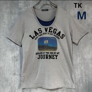ティーケー TK Tシャツ グレー M