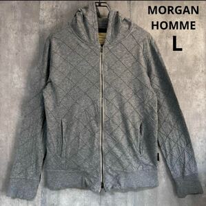 モルガンオム　MORGAN HOMME パーカー　薄地　L