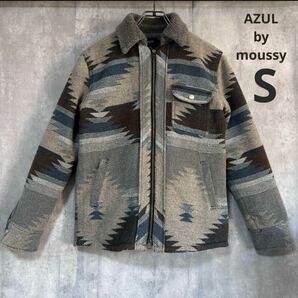 アズール　AZUL by moussy ボアジャケット　S ブルゾン