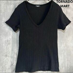トルネードマート　TORNADO MART Tシャツ　ストレッチ　S〜M 黒