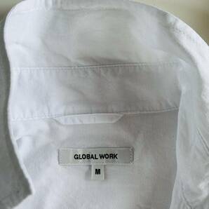 グローバルワーク GLOBAL WORK 半袖シャツ M 麻25%の画像3