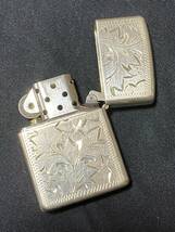 Zippo　2004　Sterling　silver　エングレービング　／　スターリングシルバー　９２５　ジッポー　ボタニカル　唐草　_画像8