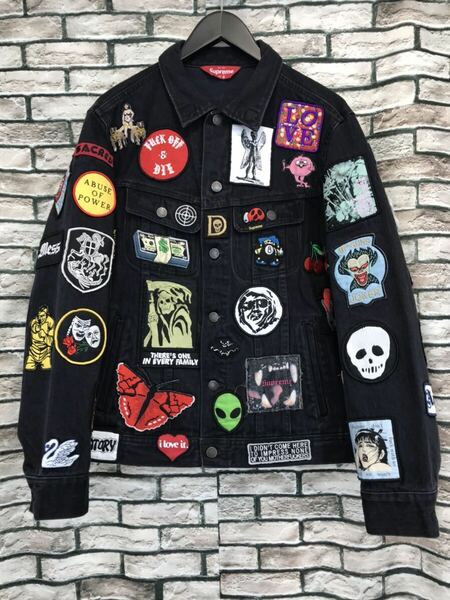 ★SUPREME シュプリーム★18SS Patches Denim Trucker Jacket パッチデニムトラッカージャケット Gジャン