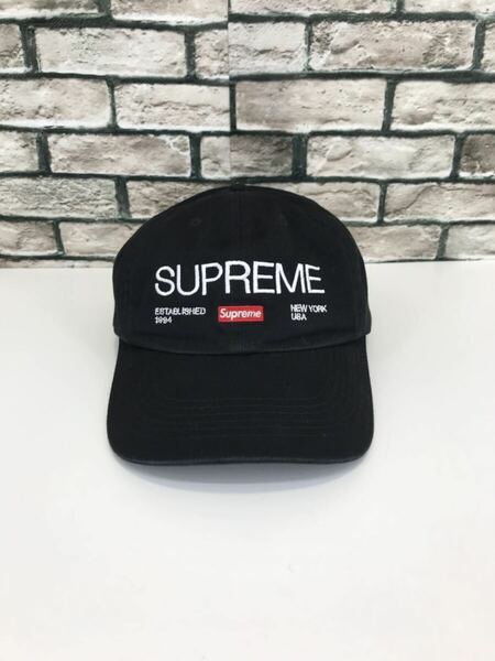 極美品★SUPREME シュプリーム★21AW Est.1994 6-panel ロゴ6パネルキャップ