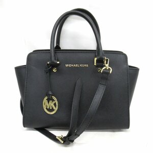 KR224201 マイケルコース ハンドバッグ 2Wayバッグ 30F6GM9M2L ブラック レディース Michael Kors 中古