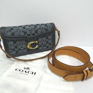 Dz788271 コーチ ショルダーバッグ タビー シグネチャー 3700 ネイビー レディース COACH 中古