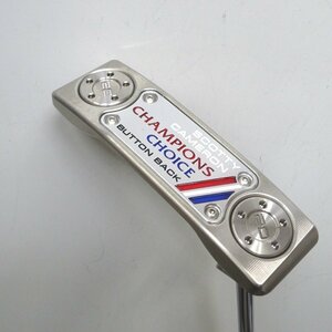 Ft1176121 タイトリスト ゴルフクラブ パター 右打ち スコッティキャメロン CHAMPIONS CHOICE ボタンバック NEWPORT＋ Titleist 中古