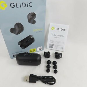 Ts490161 グライディック 完全ワイヤレスイヤホン TW-6100 ブラック GLIDiC 美品