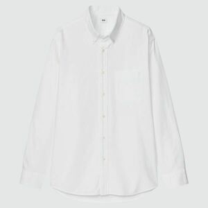 新品●ユニクロ オックスフォードシャツ（長袖） XL オフホワイト