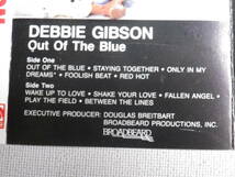 ◆カセット◆デビーギブソン　DEBBIE GIBSON / Out Of The Blue 輸入版　中古カセットテープ多数出品中！_画像9