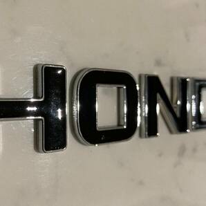3D 立体エンブレム 「HONDA」セット ブラック/クロームメッキの画像2