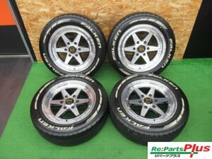 ★2925AMZ　ファブレス　XR-6　17×6.5J 6/139.7 +38　ファルケン　W11　215/60R17C 109/107N　夏セット　4本　中古　☆ハイエース