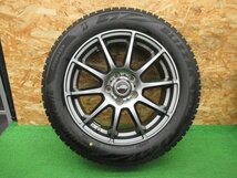 ★2920AMZ　MID　シュナイダー　17×7.0J 5/114.3 +53　BRIDGESTONE　VRX2　215/55R17　冬セット　4本　中古_画像5