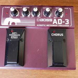 BOSS AD-3  エレアコ用 エフェクター Chorus/Reverb 動作OK♪の画像1