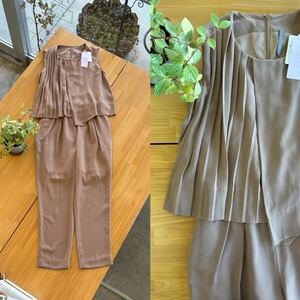  new goods tag attaching AG by aquagirle-ji-bai Aqua Girl regular price 8250 jpy asimeto Lee chiffon One-piece all-in-one overall pants 