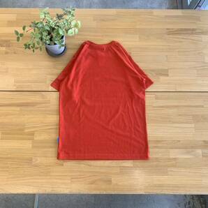 美品 Columbia コロンビア ロゴプリント半袖Tシャツ メンズユニセックス英字刺繍トップスカットソー スポーツアウトドア レッド赤色系 Sの画像4