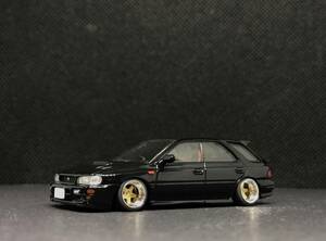 トミカリミテッドヴィンテージ 1/64 スバル インプレッサ ピュアスポーツワゴン WRX STI Ver.V (98年式) 改 深リム