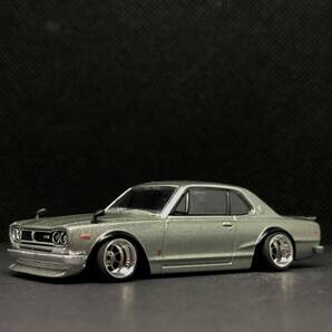 ターマックワークス 1/64 Nissan Skyline 2000 GT-R (KPGC10) 改 深リム 箱スカ ハヤシの画像1