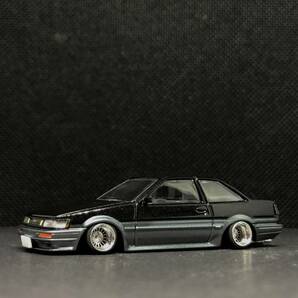 トミカリミテッドヴィンテージ 1/64 トヨタ カローラレビン 2ドア GT-APEX (85年式) 改 深リム AE86の画像1