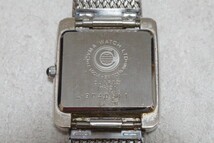 F461 CYMA/シーマ スクエア メンズ 腕時計 クォーツ スイス SWISS ブランド アクセサリー シルバーカラー 不動品_画像4