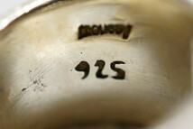1251 海外製 ジルコニア シルバー リング 指輪 ヴィンテージ アクセサリー SILVER 925刻印 アンティーク シルバージュエリー 装飾品_画像5