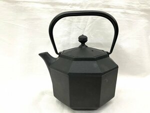 中古品 南部鉄器 OIGEN 及源鋳造 盛栄堂 小鉄瓶 八角 茶道具