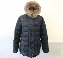 中古 モンクレール/MONCLER MESS メス ダウン ジャケット コート ナイロン ファー取外し可 46345/91/68959 表記サイズ1_画像2