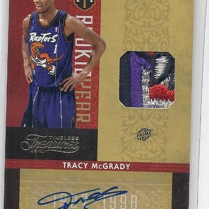 2009-10 Panini Timeless Treasures Tracy McGrady Rookie Year Materials Auto Patch /5の画像1