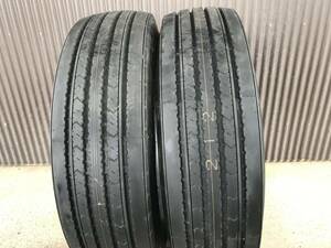 【新車外しタイヤ】2023年製 ダンロップ 215/70R17.5 123/121J SP330K　2本セット◆D2754