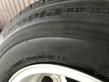 【中古ホイ－ルセット】ハイエ－ス200系 BS RD613 195/80R15 107N + 社外品アルミ　4本セット◆W301_画像3