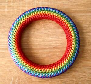* archery handicraft rattan & craft skill string volume ( large ) rainbow color /262*