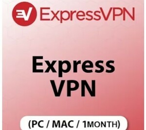 ExpressVPN　1台1ヶ月　　(PC, Mac) 1 Device, 1 Month