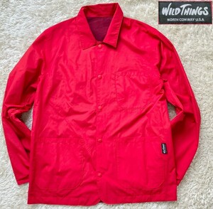 [ reversible *]L size superior article WILD THINGS coach jacket / red × dark red * Wild Things (2)