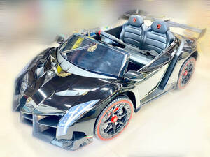 CZM2600 exhibition goods for children electric passenger vehicle Lamborghini bene-noLamborghini Veneno remote control operation possible direct taking over warm welcome * Fukui prefecture Fukui city 