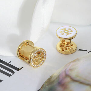 新品未使用　TB008-01 Tory Burch トリーバーチ　定番 ロゴ ピアス　両面　2way