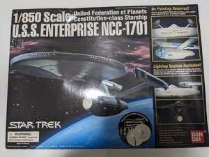 箱等難アリ 未組立 バンダイ スタートレック 1/850 USS エンタープライズ NCC-1701 プラモデル